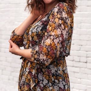 High low midi floral dress